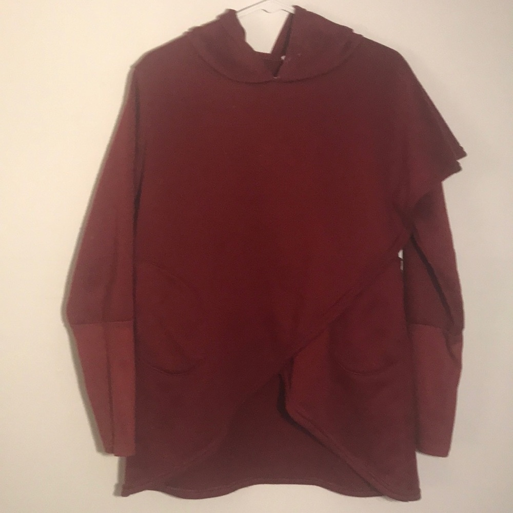 Red statement hoodie